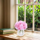 Kimura's Cabin 20Pcs Fake Mums Flowers Artificial Silk Ball Flower Faux Chrysanthemum Wedding Arrangements Bouquets Home Garden Table Centerpieces (Pink Light Pink) by CozyNest Decor