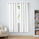 Amazon Basics Room Darkening Blackout Window Curtains 2 Panels with Grommets, for Living Room and Bedroom, 52 x 84 inches, White by TinyTreasures Baby Boutique