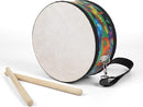 Kids Drum Set with Adjustable Strap: Toddler Musical Instrument for Ages 3-5, Wearable Drum Kit with Drumsticks, Educational Percussion Toy for Rhythm Music Development (Black) by TinyTreasures Baby Boutique