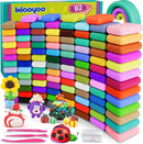 Air Dry Clay for Kids, 92 Colors Magic Modeling Clay, Children's DIY Model Kit, Ultra Light, Soft & Non-Sticky, Great Birthday&Christmas Gift for Age 3-12 Years Old Years Girls & Boys Kids by TinyTreasures Baby Boutique