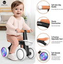 Umatoll Colorful Lighting Baby Balance Bike Toys for 1 Year Old Boys Gifts, Adjustable Seat Baby Walker, One Year Old Boy Birthday Gifts, 12-24 Months Toddler First Ride on Toys by TinyTreasures Baby Boutique