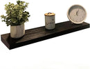 Joel's Antiques - 42 Inch Wooden Floating Shelves for Wall - 42x8x2 in - Made of Natural Wood - Heavy Duty Rustic Wall Shelves for Bedroom - Perfect for Living Room, Kitchen - Mocha by CozyNest Decor