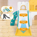 JOYLDIAS 10 in 1 Toddler Slide, Double Kid Climber Slide Playset w/Swing, Basketball Hoop, Telescope, Tunnel, Storage Space and Non-Slip Steps, Indoor Outdoor Backyard Playground Toy for Toddlers by TinyTreasures Baby Boutique