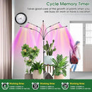 wolezek Grow Lights for Indoor Plants, Full Spectrum LED Plant Grow Light with Adjustable Stand and Sturdy Clip, 5-Heads Plant Light with Auto 6/12/16H Timer, 3 Light Modes, 5 Levels Dimmable by GreenHaven Gardens