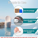 KIISIISO Toilet Bowl Cleaners Tablet 72 PACK, Automatic Toilet Cleaners for Deodorizing & Descaling, Long-Lasting Toilet Bowl Cleaner Tablets with Sustained-Release Technology Against Tough Stains by CozyNest Decor