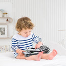 OKOOKO Black and White High Contrast Soft Baby Books 2PCS Washable Tummy Time Toy Crib Stroller Toy Montessori Sensory Toy Early Education for Newborn Baby Infant 0-6 6-12 Months by TinyTreasures Baby Boutique
