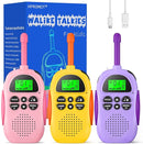 Walkie Talkies for Kids Rechargeable 3 Pack Walkie Talkies, Long Range 22 Channels 2 Way Radio Kids Birthday Toy Gift for 3-12 Year Old Boys Girls Outdoor Adventures Camping Hiking by TinyTreasures Baby Boutique