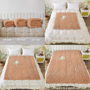 WESHIONGOO Chunky Knit Blanket Throw Knitted Throw Blankets for Couch Bed Fluffy Soft Blanket with Jumbo Chenille Yarn Thick 100% Handmade(Peach Fuzz, 50"×60") by CozyNest Decor