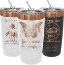 iProductsUS Personalized Gift For Women Mother's Day & Cruises - 20oz, Custom Tumbler w/Spill Proof Lid - Insulated Travel Coffee Mug - Stainless Steel Double Wall Coffee Tumbler, Cup (Rose Gold) by TinyTreasures Baby Boutique