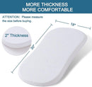 Baby Bassinet Mattress Pad, 30" x 18" x 2" Dual Sided Gel Memory Foam Mattress with Breathable Removable Soft Cover Fit for Halo Bassinest Swivel/Luxe/Glide/Flex/Premiere Series Sleeper by TinyTreasures Baby Boutique