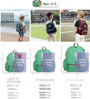 Toddler Backpack for Boys 2-5: Preschool Kindergarten Backpack - 13" Daycare Backpack Fit A4 Folder by TinyTreasures Baby Boutique