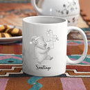 Unique Bison White Coffee Cup Gift For Thanksgiving Anniversary, Personalized Bison Lover Accent Ceramic Mug Gift For Men Women Friends Coworkers, Customized Choose Name Animal Coffee Mug 11 Oz 15 Oz by TinyTreasures Baby Boutique