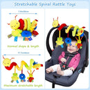 FPVERA Spiral Car Seat & Stroller Activity Toy - Baby Sensory Toys Soft Hanging Toys for Babies 0-12 Months Boys Girls Carseat Crib Stroller, with Ringing Bell, Music by TinyTreasures Baby Boutique