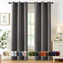 MIULEE Grey Blackout Curtains for Bedroom Living Room 72 Inches Long 2 Panels, Thermal Insulated Room Darkening Drapes Solid Grommet Top Noise Reduction Light Blocking Window Curtains W40 x L72 Inch by TinyTreasures Baby Boutique