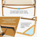 Outvita Portable Folding Camping Chair, 2pcs Ultralight Low Beach Chair, Durable Aluminum Frame Armchairs for Hiking Concert Fishing Picnic, Supports 225Lbs by GreenHaven Gardens