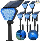 T-SUN Solar Spot Lights Outdoor 6Pack Blue Solar Christmas Spotlights Landscape Lights IP65 Waterproof Auto On/Off for Garden/Yard/Pathway/Patio by GreenHaven Gardens