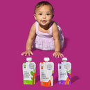Serenity Kids 6+ Months Certified Organic Baby Food Pouches Veggie Puree - No Sugary Fruits/Added Sugar - 3.5 Oz BPA & Allergen-Free Packaging - Garden Variety Pack - 6 Count Veggie Puree Pouches by TinyTreasures Baby Boutique