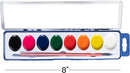 Bedwina Watercolor Paint Set- Bulk of 60 Sets - 8 Water Color Washable Paints, Palette Tray and Painting Brush, for Art Schools and Paint Party Supplies by TinyTreasures Baby Boutique