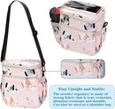 Baby Stroller Organizer Bag，Small Diaper Bag - Universal Stroller Organizer With Insulated Cup Holder,Pocket With Baby Wipes Dispenser，Adjustable Shoulder Strap(pink) by TinyTreasures Baby Boutique