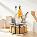 Juvale 2-Tier Lazy Susan Spice Rack Organizer for Cabinet - Stainless Steel Spice Carousel - Pantry & Kitchen Countertop Organizer (10.5 in) by CozyNest Decor