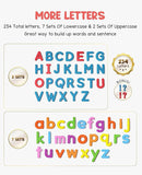 Gamenote Classroom Magnetic Alphabet Letters Kit 238 Pcs with Double - Side Magnet Board - Foam Alphabet Letters for Preschool Kids Toddler Spelling and Learning Colorful ABC Education Fridge Magnets by TinyTreasures Baby Boutique