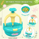 TingingYuli Arts and Crafts Kit for Kids Ages 4-8,Flower Bouquet Toys,DIY Flower Market Toys,Build Your Bouquet,Educational Christmas Birthday Gifts for 3 4 5 6 7 8 9 Year Old Girls-Blue by TinyTreasures Baby Boutique