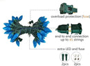 C9 Christmas Lights Outdoor 50 LED Blue Strawberry 34.5ft Waterproof Xmas String Light for Garden Yard Home Party Holiday Christmas Tree Indoor Decoration(Blue) by GreenHaven Gardens