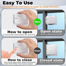 Sliding Door Lock 4 Pack, Child Safety Lock For Sliding Glass Doors, Easy To Install, Keeps Your Baby Out Of Danger, For Sliding Glass Doors, Sliding Windows, Sliding Closets, Etc (Grey) by TinyTreasures Baby Boutique