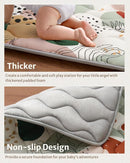 Blissful Diary Portable Baby Play Mats for Floor, Thicker Cushioned Foldable Baby Crawling Mat for Indoor Outdoor, Modern Abstract 43" X 43" by TinyTreasures Baby Boutique