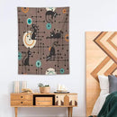 ICMOLYYENLO Boho Medieval Cat Tapestry, Abstract Atomic Starburst Geometric Aesthetic Art Wall Hanging For Bedroom Living Room Dormitory 60x80 Inches by CozyNest Decor
