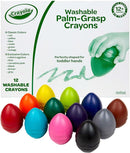 Crayola Large Egg Crayons (12ct), Jumbo Washable Crayons for Toddlers, Preschool Art Supplies for Toddlers, Classroom Must Have, Ages 1+ by TinyTreasures Baby Boutique