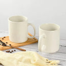 30oz Super Large Ceramic Coffee Mugs Large Handles Set of 2 (Cream) by CozyNest Decor