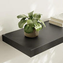 Large Floating Shelves for Wall Set of 1 Wooden Wall Shelves 30 in x 12.75 in x 2 in Room Decor Long Shelf with Invisible Wall Mount Bracket for Bedroom Kitchen Living Room Black by CozyNest Decor