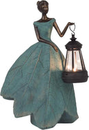 Guichifun Fairy Statues Solar Outdoor Lights - Resin Garden Figurines Decorations for Patio Yard Lawn Decor Housewarming Gardening Gifts for Women Mom 7.4 x 5.3 x 12 Inch by CozyNest Decor