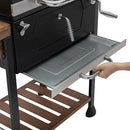 Royal Gourmet CD1824M 24-Inch Charcoal Grill, BBQ Smoker with Handle and Folding Table, Perfect for Outdoor Patio, Garden and Backyard Grilling, Black, Medium by GreenHaven Gardens