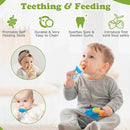 WAJIAYON Baby Fruit Feeder Pacifier | Infant Food Feeder & Baby Food Dispensing Spoon | Mesh Fresh Fruit Teethers for Babies | Silicone Teething Pacifier for Babies,Gifts for Boys and Girls (Green) by TinyTreasures Baby Boutique