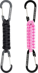 BRAVESHINE Paracord Keychain Carabiner Clip, D Ring Lanyard Hanger Stroller Hook for Water Bottle, Key, Backpacks, Men, Women by TinyTreasures Baby Boutique