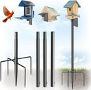 Bird Feeder Pole Stand – 60 Inch Height Feeding Station with 1-Inch Dia Heavy Duty for Hanging Feeders, Bird House Pole Mount Kit for Outdoor, Slip-Fit Connection by GreenHaven Gardens
