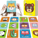Alphabet Mask Cards, Alphabets ABC Flash Cards with Animal Masks, Giant Letter ABC Animals Faces Flash Learning Flashcards, Interactive and Educational Animals Masks Set (Alphabet Mask Cards, 1) by TinyTreasures Baby Boutique