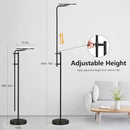 SUNMORY 32W/3000LM Floor Lamps, Super Bright LED Standing Lamp with Remote Control, Adjustable Tall Lamp with 350°Rotating Head, Modern Dimmable Torchiere Corner Lamp for Living Room, Bedroom, Office by CozyNest Decor