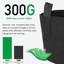 JERIA 12-Pack 5 Gallon, Vegetable/Flower/Plant Grow Bags, Aeration Fabric Pots with Handles (Black), Come with 12 Pcs Plant Labels by GreenHaven Gardens