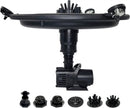 HALF OFF PONDS Floating Fountain – 1/4 HP Pond Aerator, 100' Cord – 3000 GPH Water Pump – 9 Spray Patterns - White LED Lights - for Ponds & Water Gardens by GreenHaven Gardens