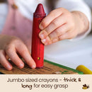 Honeysticks Super Jumbo Crayons (12 Pack) - Non Toxic Crayons for Kids - 100% Pure Beeswax and Food Grade Colors - For Toddlers 1-3, Unbreakable, Extra Large, Easy to Hold and Use, Eco-Friendly by TinyTreasures Baby Boutique