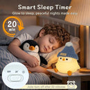 Penguin Lamp with Knit Hat,Kawaii Penguin Night Light,Food Grade Silicone,Dimmable Nursery Nightlight,LED Squishy Novelty Animal Lamp,Kids Room Decor,Funny Gifts for Kids Boys Girls Baby by TinyTreasures Baby Boutique