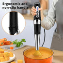 Immersion Blender Handheld, 3-Angle Adjustable with 21-Speed Electric Hand Emulsion Stick Blender with Stainless Steel Blade for Milkshakes, Puree, Soup, Baby Food, Smoothies by TinyTreasures Baby Boutique