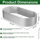 2 Pack 8x4FT Tall Galvanized Raised Garden Bed Outdoor,Metal Garden Bed for Vegetables,Steel Raised Beds for Gardening,Above Ground Garden Box for Flower-3L0 by CozyNest Decor