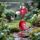 Kircust Flamingo Decor Yard Decorations Outdoor Garden Statue Outside Metal Bird Courtyard Art Pink Flamingos for Patio Backyard Porch Decoration by CozyNest Decor