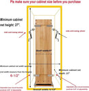 DINDON Pull Out Spice Rack Organizer for Cabinet, (5" W x 21.9" D x 25.2" H) Multi-Use Wood Pull Out Cabinet Organizer Slide Out Shelf Cabinet Storage for Kitchen, Pantry Organization by CozyNest Decor