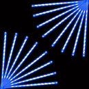 EXF 2-Pack Christmas Decorations Light Outdoor, Meteor Shower Lights 16 Tubes 384 LEDs Indoor Outdoor Rain Drop String Lights for Xmas Tree Roof (Blue) by GreenHaven Gardens
