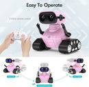 ALLCELE Girls Robot Toy, Rechargeable RC Robot for Kids, Remote Control Toy with Music and LED Eyes, Gift for Children Age 3 Years and Up - Pink by TinyTreasures Baby Boutique